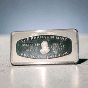 1973 Christmas Carolers Ingot 2.12 oz. .925 Silver-Franklin Mint